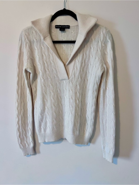 Ralph Lauren Sweaters - Ralph Lauren Black Label 100% Cashmere Cable Sweater L